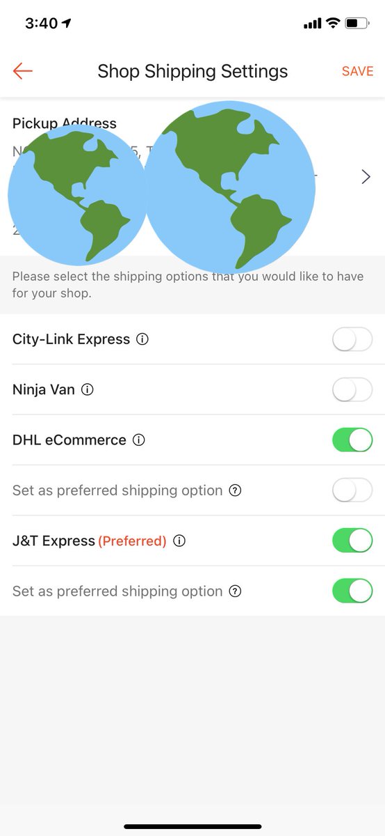 kalau boleh apply semua courier untuk free shipping programmelepas dah approve, set shipping option. kalau aku, aku prefer j&t sebab cepat laju & banyak cawangan j&t untuk drop off point. lagi satu j&t dekat je dengan rumah aku.