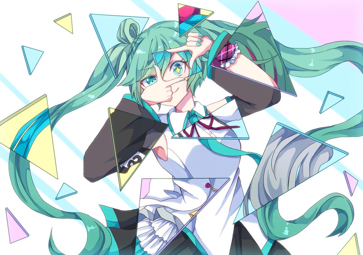 初音ミク 「セカイを覗いてみよう
#prsk_FA 」|曇烏のイラスト