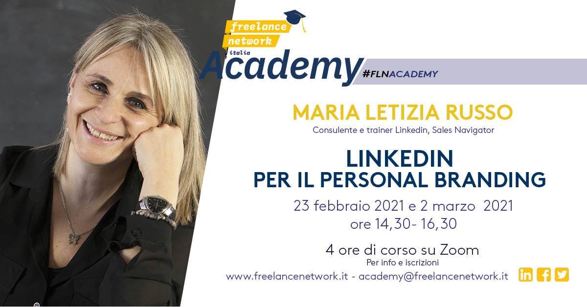 FreelanceNetIT1's tweet photo. La 2a docente di #FLNAcademy è Maria Letizia Russo, consulente e trainer che supporta aziende e professionisti ormai da anni nel miglior utilizzo di LinkedIN

LINKEDIN PER IL PERSONAL BRANDING
Per iscrizioni e informazioni scrivete a academy@freelancenetwork.it

.@espby https://t.co/a4GrhQYksZ