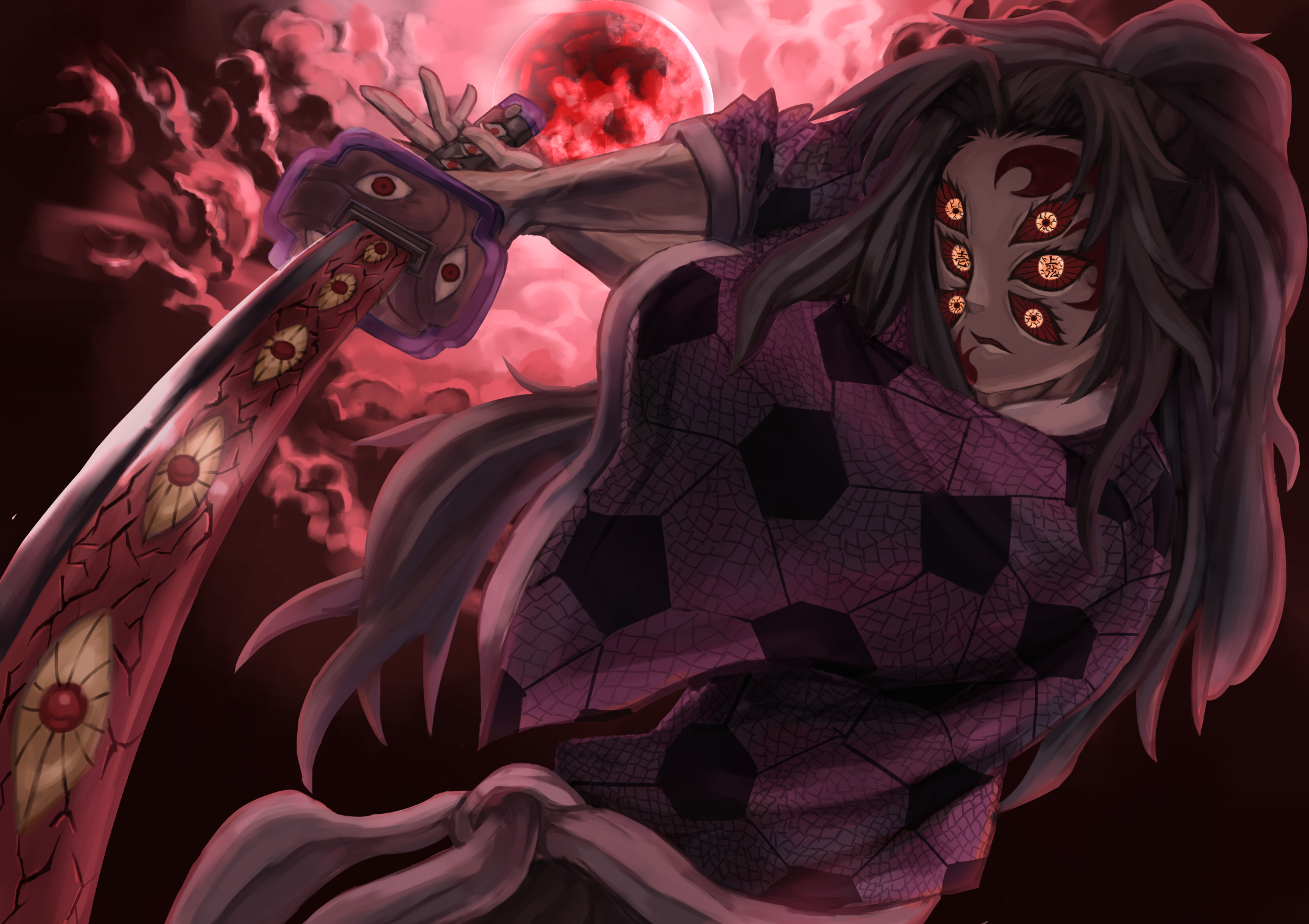 Maya En Twitter 鬼滅の刃イラスト 黒死牟かっこいいですよね T Co Jbw2xhxprg Twitter