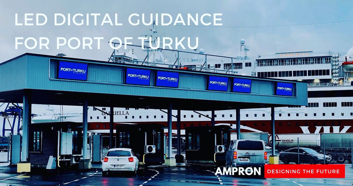 LedAmpron's tweet photo. CASE STUDY: Ampron Rugged LED Guidance Displays At Port Of Turku In Finland
Read: https://t.co/PgZSPvaHyw
#ampron #port #digitalguidance #finland #turku https://t.co/w2Wi1tS5Fr