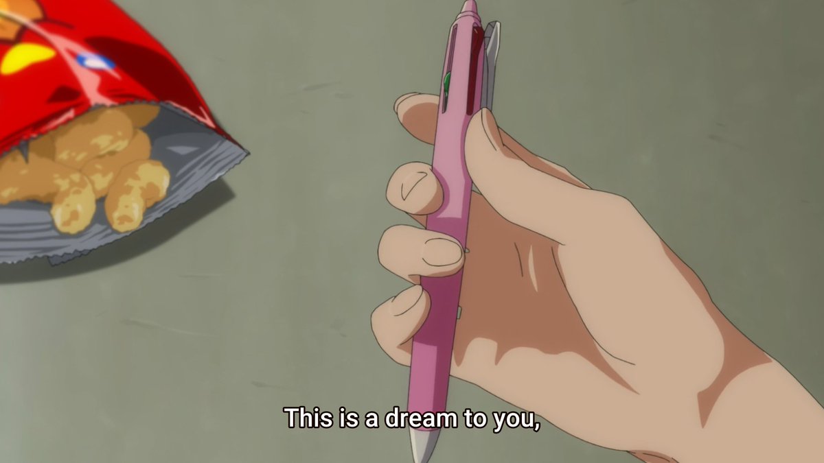 Their brief conversation gives us a couple of things. One of them is how even though this world seems like a bad dream to Ai, it is in fact very real to Kurumi. Though we are probably only seeing a representation of it. Another is how Ai is seen as someone immortal in this world.