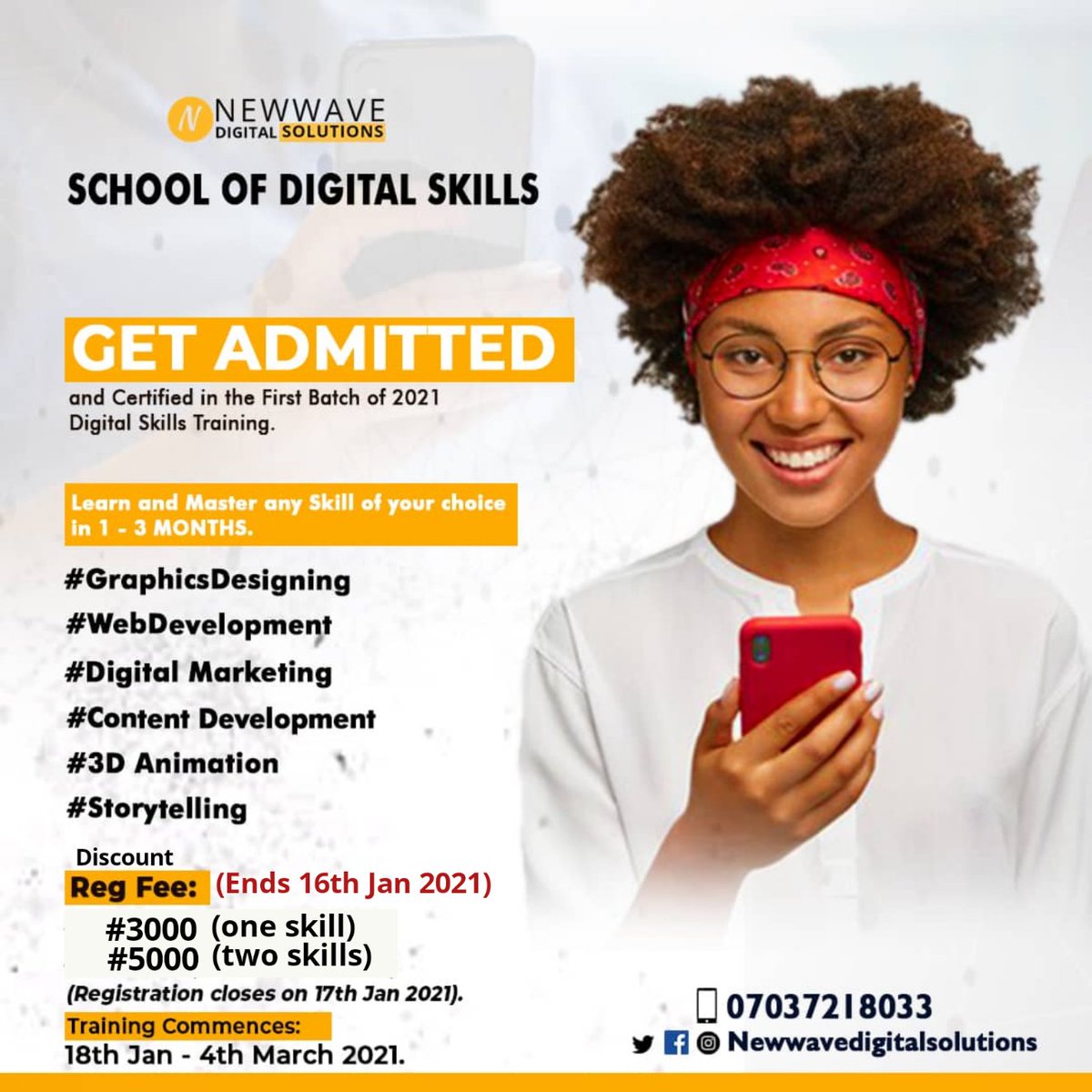 TheAlutas's tweet photo. @Princemudi_ Definitely one of the best tweets.

Trainings starts on monday. Well its runs on a discount price for 3k  for one skill and 5k for 2 skills. Actually price for 1 skill is 10k  and 15k for 2. 
https://t.co/4McfuYL4Gl. Send in interested.  Registration closes 11:59 pm today. https://t.co/q0f5lx58Nk