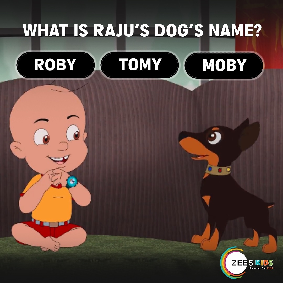 Free5onZee5's tweet photo. How well do you know Raju? Tell us the answers in the comments. #MightyRaju on #Zee5 Kids. #NonStopBachfun https://t.co/fyvUBHwAE8