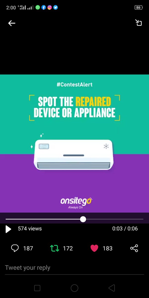 PritiNivoriya's tweet photo. @onsitego @Contest_in 🏳️‍🌈Air Conditioner
😍💃💓🥳
#ContestAlert #InstaRepair 
@onsitego 
Join Friends @godsowntalk @invisibleindra1 @BirjuDamani @aakash_beast786 @sengodan4 @Subrata37606833 @Rahulrahs @gsrana4580 @blessedkamal @toposant55 @sameerghazi11 @sam__leez https://t.co/IifmMx5Sdm
