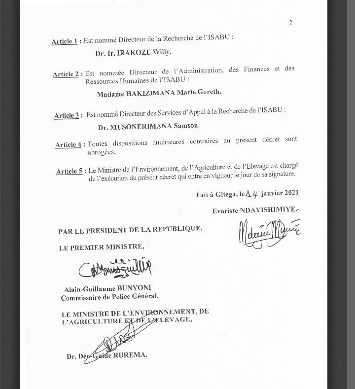 wirakoze1's tweet photo. Un tout grand merci à SE le Président de la République @GeneralNeva pour avoir placé sa confiance en moi🙏🙏 Je vous promets que vous ne serez pas déçu SE; La recherche agronomique au Burundi va prendre une nouvelle allure. https://t.co/ip9LPxUtFZ