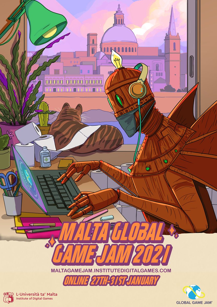 You can't stopi the jam! The #Malta #GGJ is set to go on with an online format! maltagamejam.institutedigitalgames.com