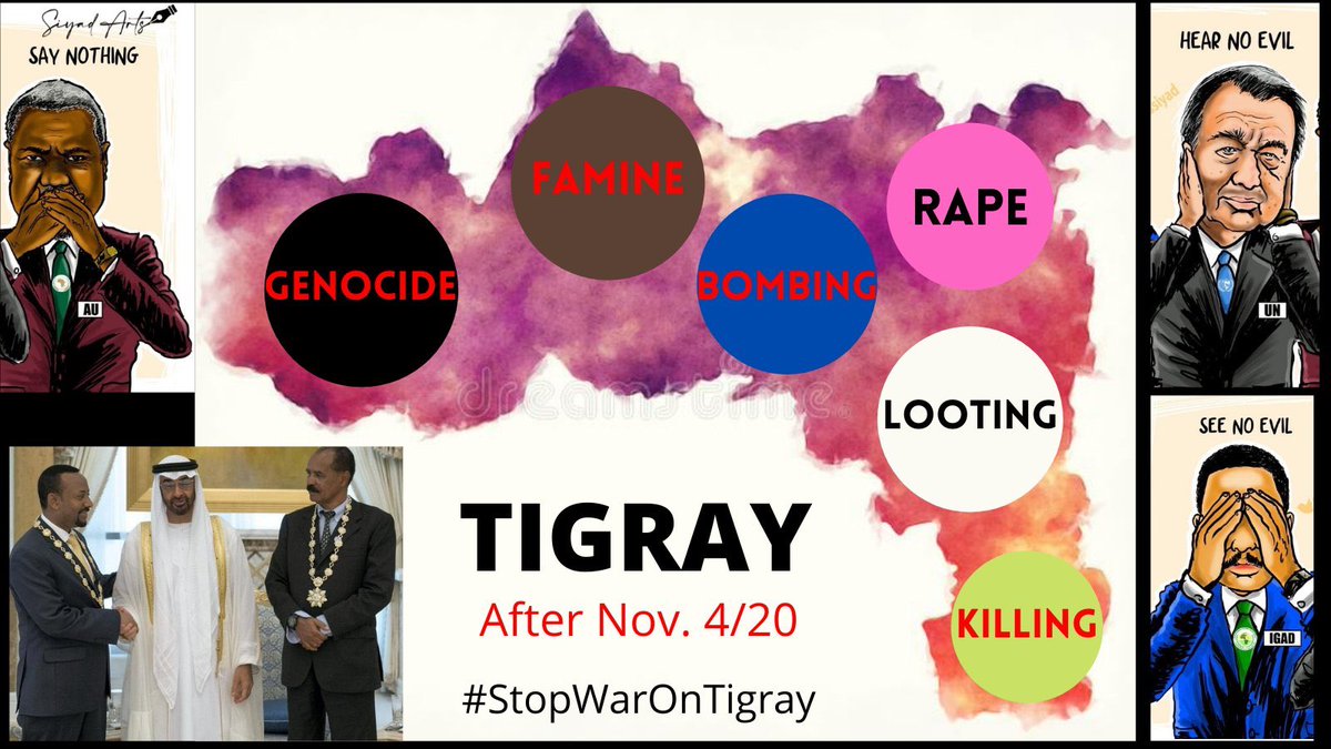 #EritreanArmy, Ethiopian troops, Amhara #Fano are massacring in every village and city of #Tigray. They are LOOTING, RAPING, &amp; MURDERING innocent civilians including children. <a href="/UN/">United Nations</a> <a href="/JosepBorrellF/">Josep Borrell Fontelles</a> <a href="/LindaT_G/">Linda Thomas-Greenfield</a> <a href="/KamalaHarris/">Kamala Harris</a> <a href="/JoeBiden/">Joe Biden</a> <a href="/hrw/">Human Rights Watch</a> #BidenActNow #TigrayCantWait #TigrayGenocide