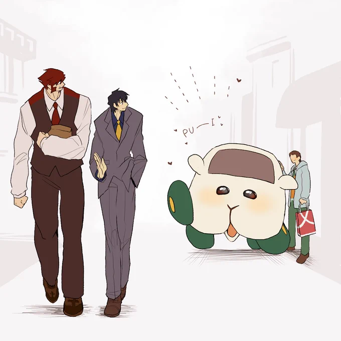 最初は怖がられてたけど、街中で会うと声をかけてくれるくらい仲良くなった 
