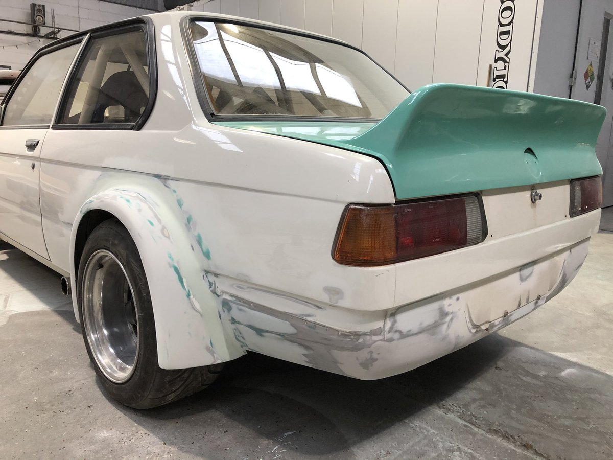 Cosmicjackracin's tweet photo. Coming on soooo good right now! #e21 #race #car #group2 #classic #sideexit #motorsport https://t.co/Na8LP5nhmv