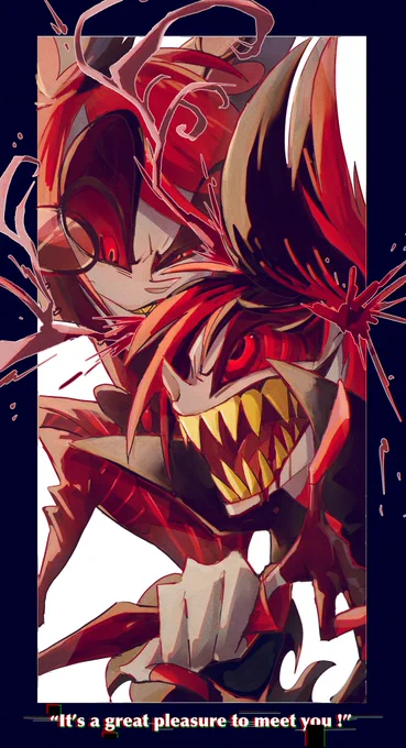 Alastor × Alastor...?

旧案アラスターと現案アラスターはお互い捕食対象として見ているからメチャクチャ仲悪そうだなっていう妄想落書き🦌

 #HazbinHotel 
 #HazbinHotelFanart 
 #HazbinHotelAlastor 