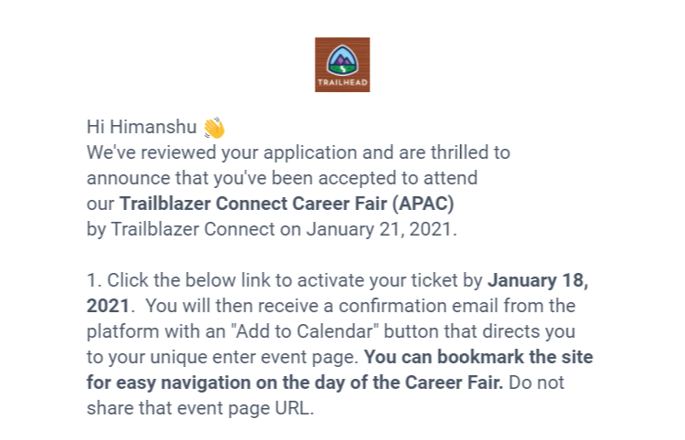 himanshusfdc's tweet photo. Feeling Excited!! Special thanks to @salesforce and @salesforceapac team for giving me this opportunity. Looking forward to attend this event 😋 https://t.co/4nEUm3gd9E