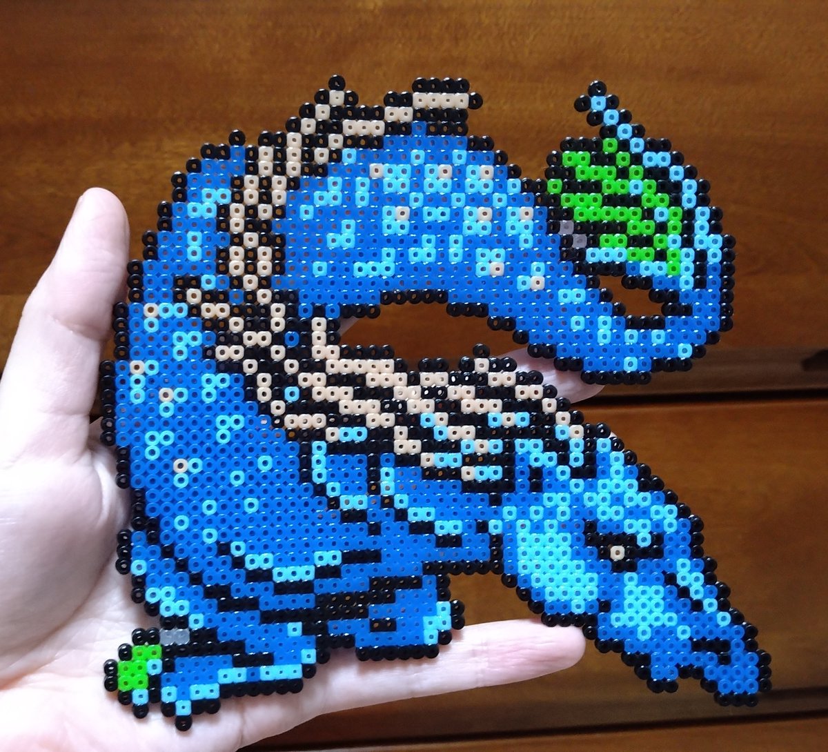 けい 服部慧 Ff3 モンスター図鑑no 34 タンギー 立派なたてがみ Ff3 アイロンビーズ