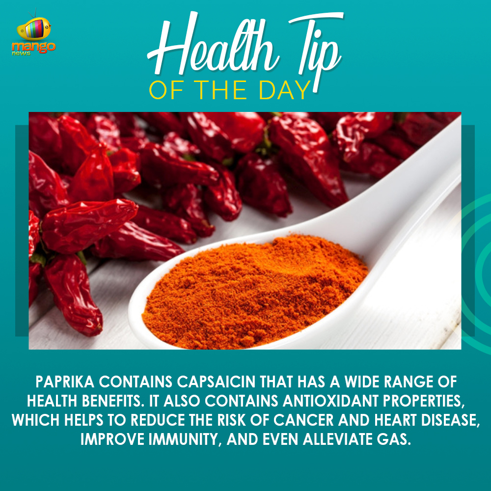 Mango News on Twitter "HealthTipOfTheDay Paprika contains capsaicin