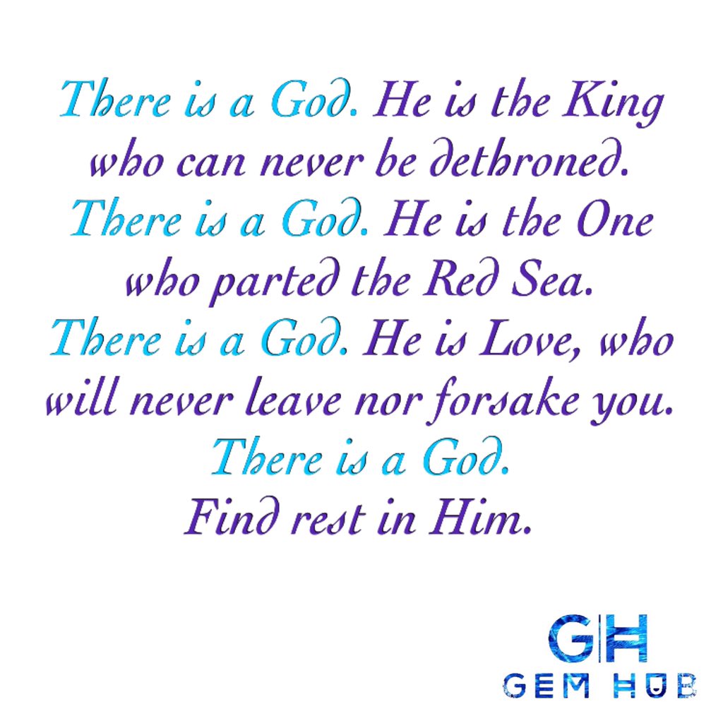 GEMHub_official's tweet photo. There is a God.

#thereisaGod #findrestinHim #gemhub https://t.co/IhEaXBSkh7