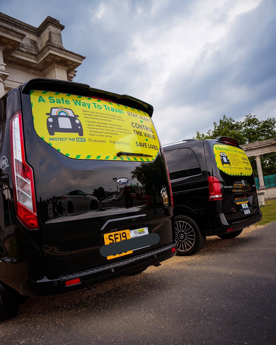 Freedom_Taxis's tweet photo. Making an essential journey to work, supplies, airport, Covid vaccination? Purpose built Black Cabs are a safer way to travel. Sit behind a partition that was designed &amp; built to be easily cleaned &amp; disinfected. Freedom Taxis are cleaning after every rider to keep you safe 🙏🏽 https://t.co/bruo4zuuUl