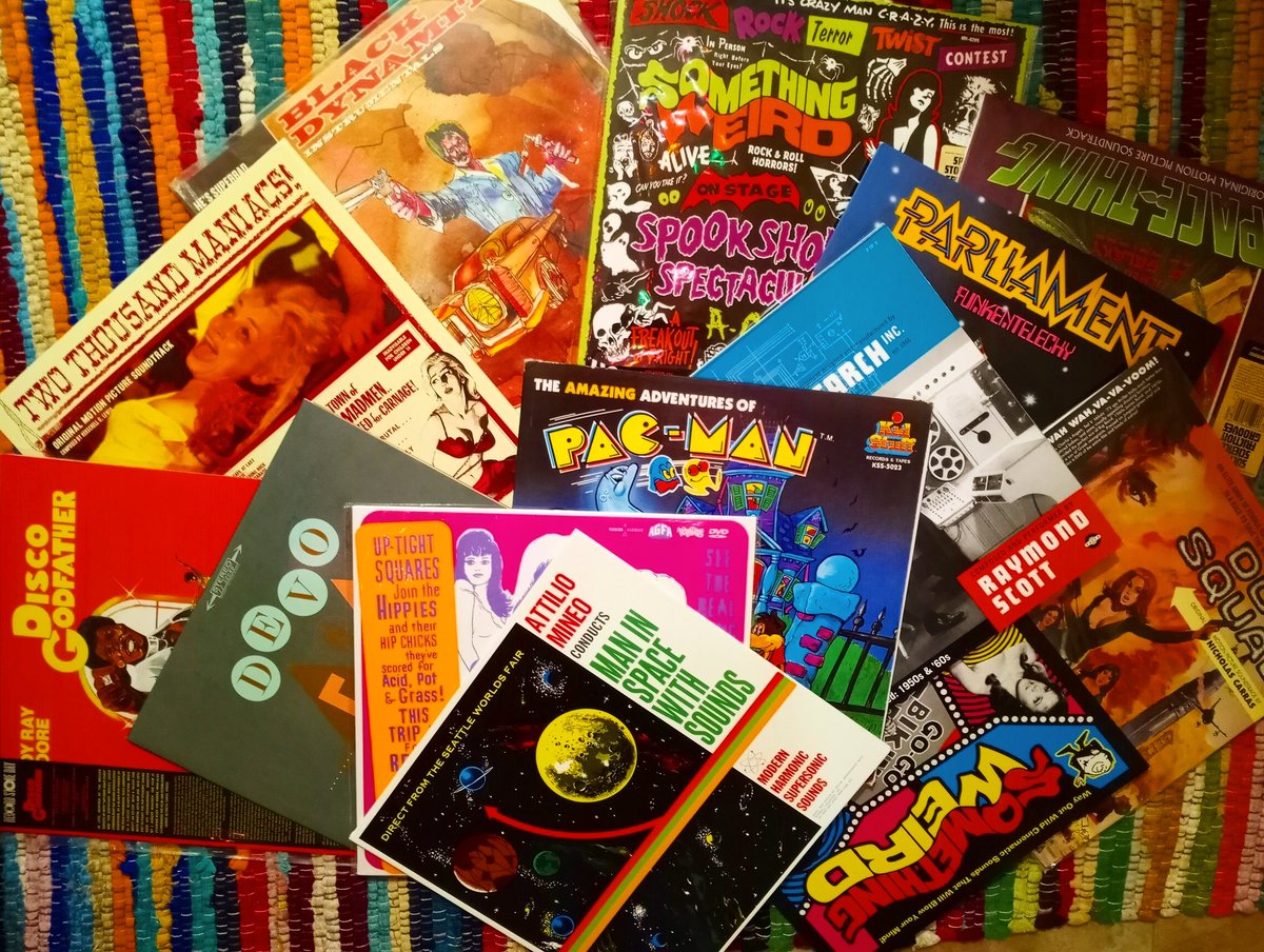 beatsandblood's tweet photo. #rudyraymoore #discogodfather
#2000maniacs #hglewis
#blackdynamite #adrianyounge
#somethingweird #modernharmonic #spacething
#parliament #funkentelechy
#nicholascarras #thedollsquad
#raymondscott #terrorvision
#pacman #devo
#vinylrecords #vinylcollecter
#vinylcommunity https://t.co/tBuzUaVKMR