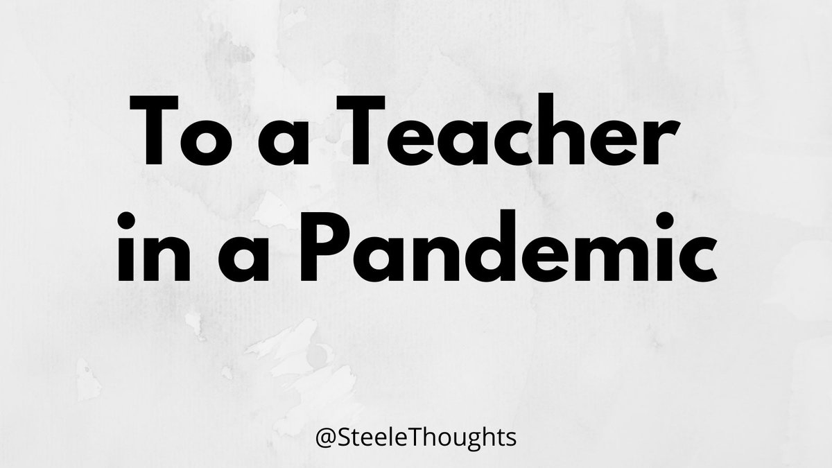 NEW BLOG POST

steelethoughts.com/2021/01/to-tea…