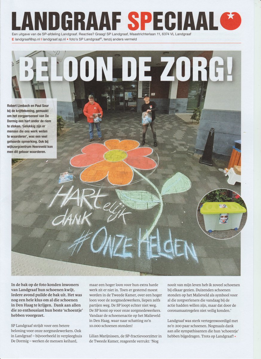 robert_limbach's tweet image. 🍅#SPjournaal🍅
Vandaag zijn wij begonnen met de #SP krant van #SPLandgraaf rond te brengen.
Misschien ligt die ook al in jullie brievenbus
#Landgraaf