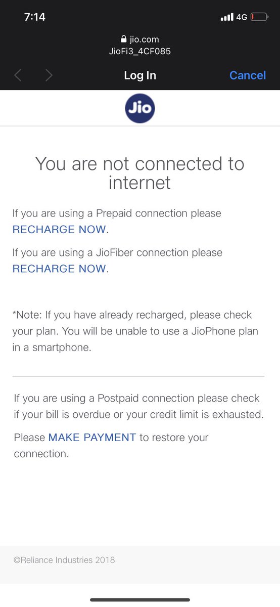 justrockac96's tweet photo. Highly disappointed with jio customer care service. Even after recharging the number, a pop up window is appearing to recharge it again and there service agents are disconnecting calls after 3-4 minutes without any solutions. @reliancejio @JioCare #telecomconsumer https://t.co/sOSzIyXrEA