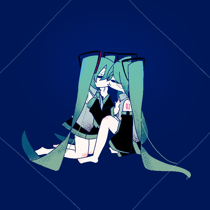 初音ミク 「ミク×ミク 」|なののイラスト