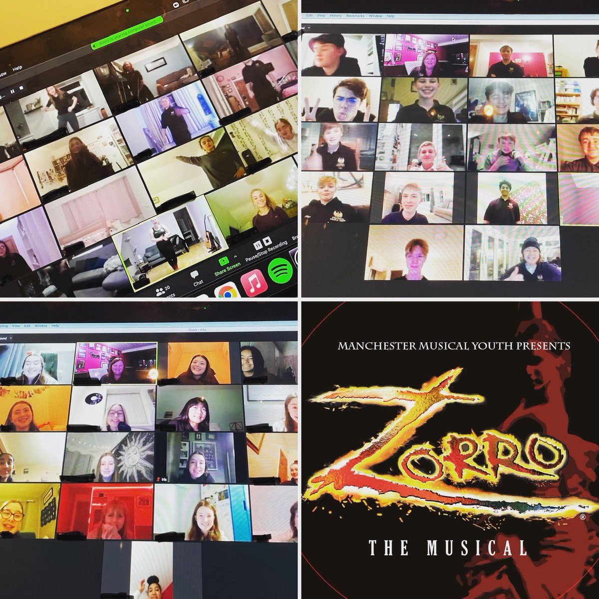 Keeping it positive in 2021!! Our incredible cast are starting online, but buzzing with energy in rehearsals for Zorro!!! New dates coming soon. #YouthTheatre #WatchThisSpace #ProudTeam #Bambalao #VivaElZorro #TheShowMustGoOn