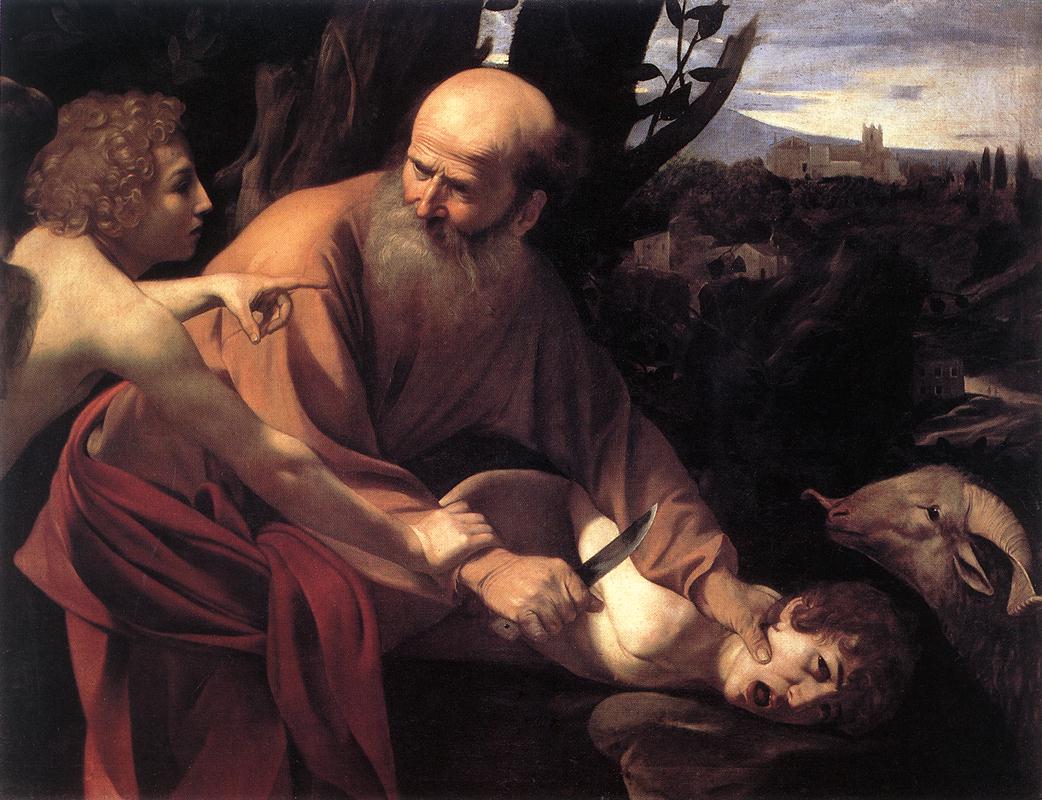 Sacrifico de IsaacHalab Schah bin ʿIsa. 1601 / Caravaggio. 1602