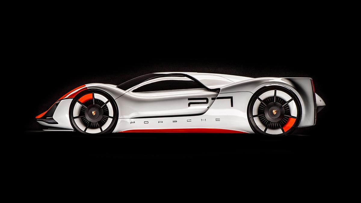 Porsche's tweet photo. A look into the world of hypercars from #PorscheUnseen. Six never-before-seen models from the Porsche Design Studio: the Vision 918 RS, Vision E, Vision 920, 917 Living Legend, 906 Living Legend, and 919 Street. More reveals coming soon.  https://t.co/OGWAKZ6Mh2 https://t.co/LI55d5Irk5