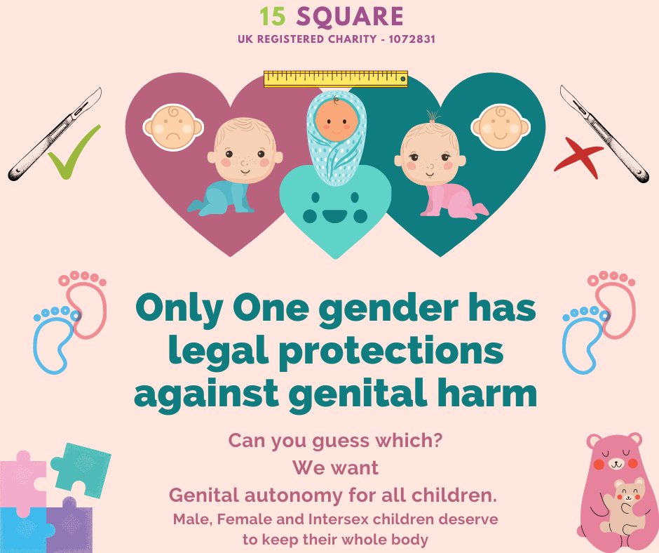 15__Square's tweet photo. There should not be a sliding scale of protection from unnecessary surgical intervention. ALL children deserve the right to keep their whole body, male female and male and females born with variations of sex development. #humanrights #nofgm #intersex #nomgm #childrensrights https://t.co/wyOzsOaLgD