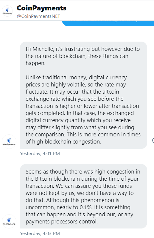 chemille01lucey's tweet photo. Bullshit baffles brains @CPHelpTeam @CoinPaymentsNET =. You are not dealing with a newbie in BTC or Conversions.  Get you act together and refund this loss that was incurred due to your platform malfunction to do conversions timeously. @FTX 3sec CP 56 hours https://t.co/bHwGR8AbFD