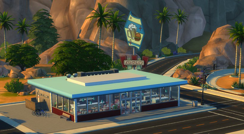 tauwill2's tweet photo. Il Ă©tait temps que les sims dâOasis Spring aient un endroit oĂč se poser pour un burger. Et ça fait du bien de construire autre chose que du manoir victorien. âŠ@GGOf19â© tu valides? đ #Sims4 #LesSims #OasisSpring https://t.co/GJgUk3tZXU