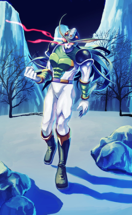 この絵もtwitterに上げてなかったかも 去年描いたギャブロ #大貝獣物語2