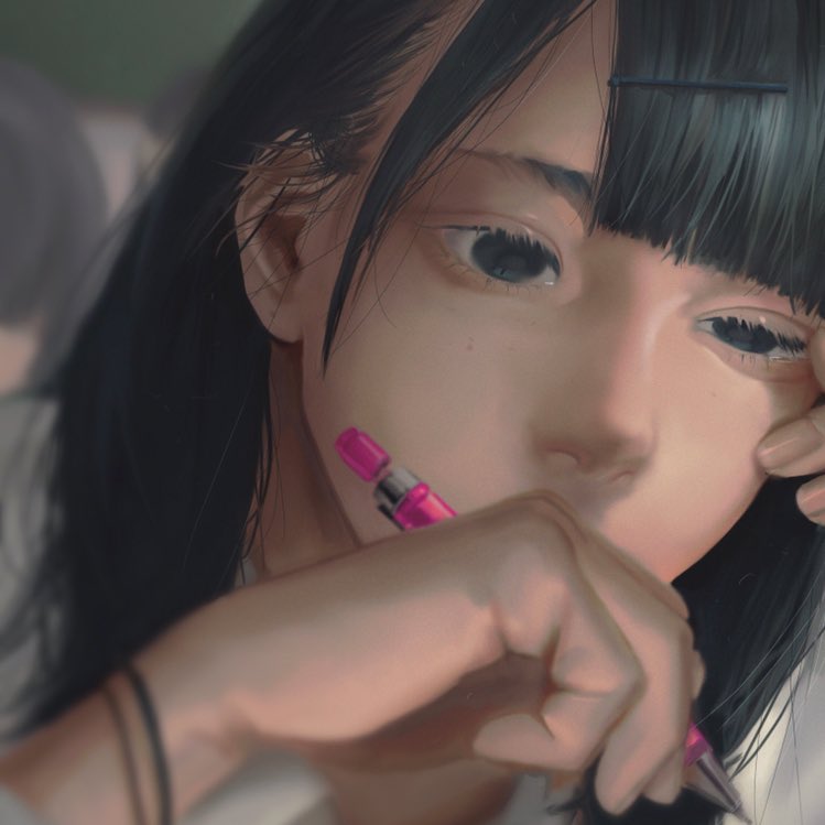 「アイプチの定着気になる 」|調のイラスト