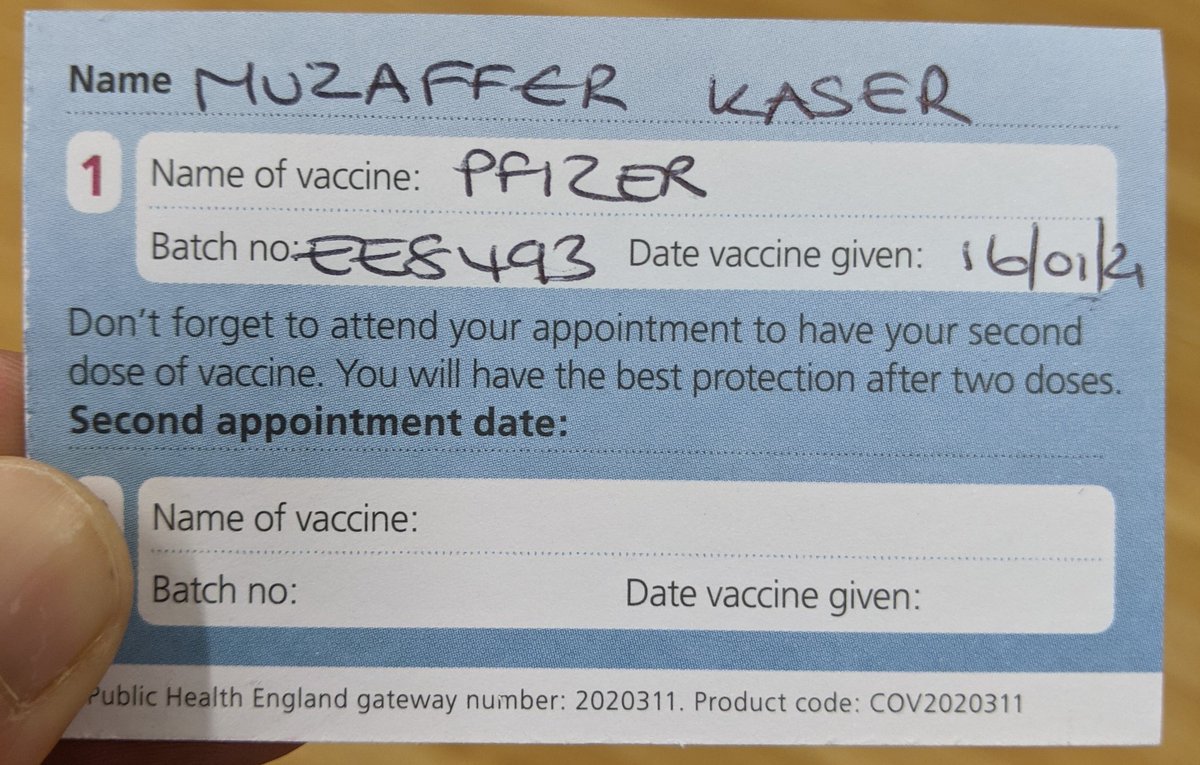 muzafferkaser's tweet image. Vaccinated! Delighted to get the jab. Many thanks to all who made this possible. Kudos to @CUH_NHS occupational health team for the seamless process. Amazing to see so many people smiling 😀 @CPFT_NHS #Docsforvax
