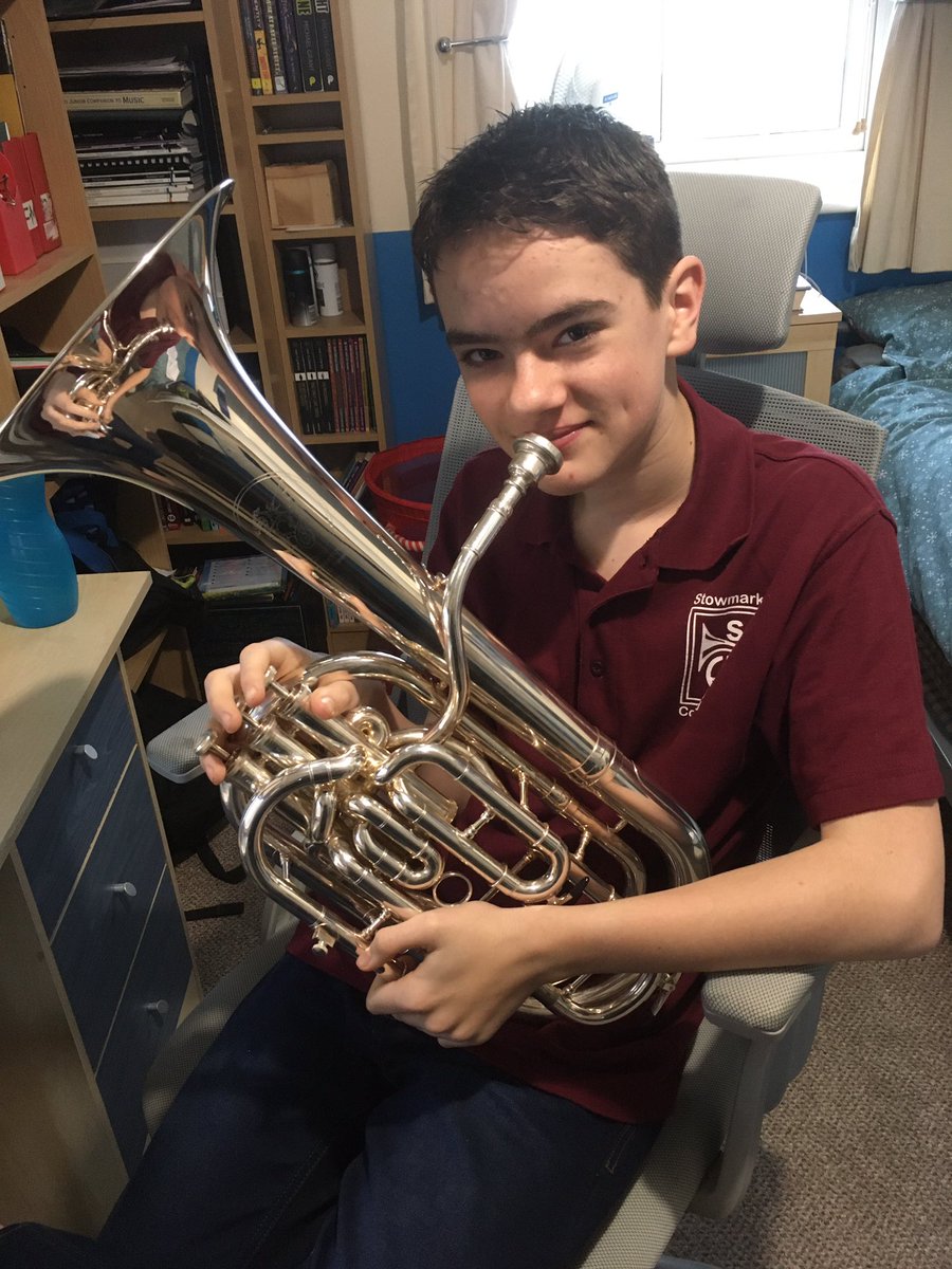 paypol's tweet photo. One child set up for a day with @Coryband virtual banding @StowConcertBand https://t.co/8WO23NqhzD