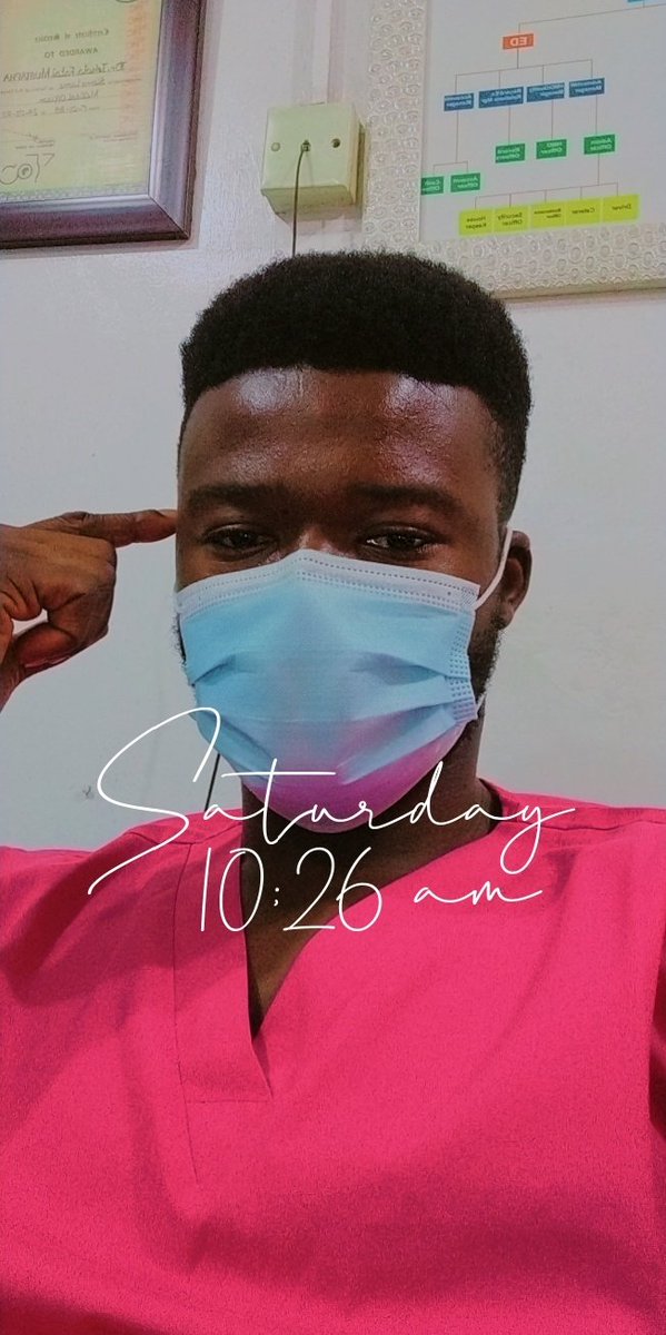 Kingleerix's tweet photo. Wore a pink scrub to work (cos I can)
COVID is outside
Use your head
Wear a mask
Wear a pink scrub if you can
#StaySafe
#useamask
#COVIDisreal https://t.co/j82oIUo4OC