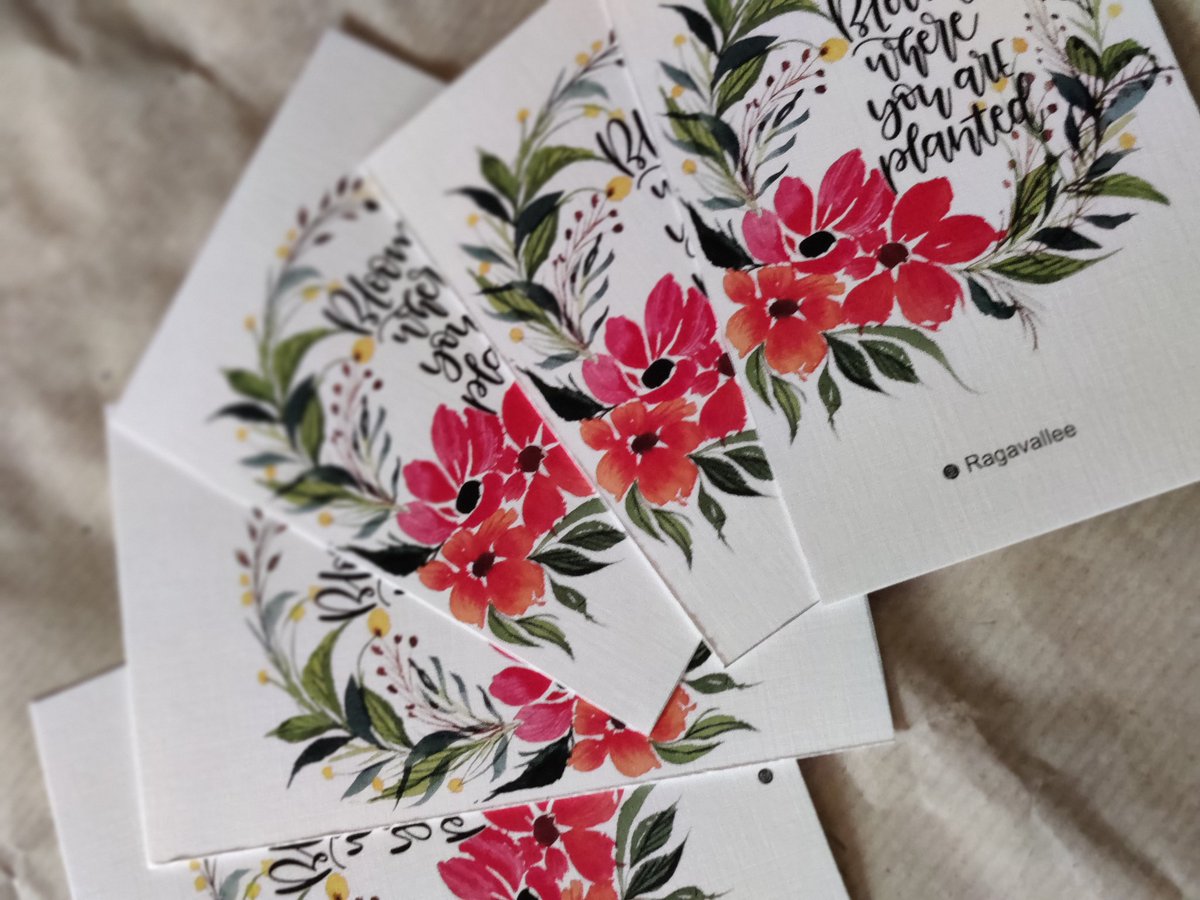 rangavallee's tweet photo. Awww can't get enough of these new prints... And the painting is by yours truly... These cards are on sale...  You can buy individual cards or pack of 4... https://t.co/upPuWBl2Wd