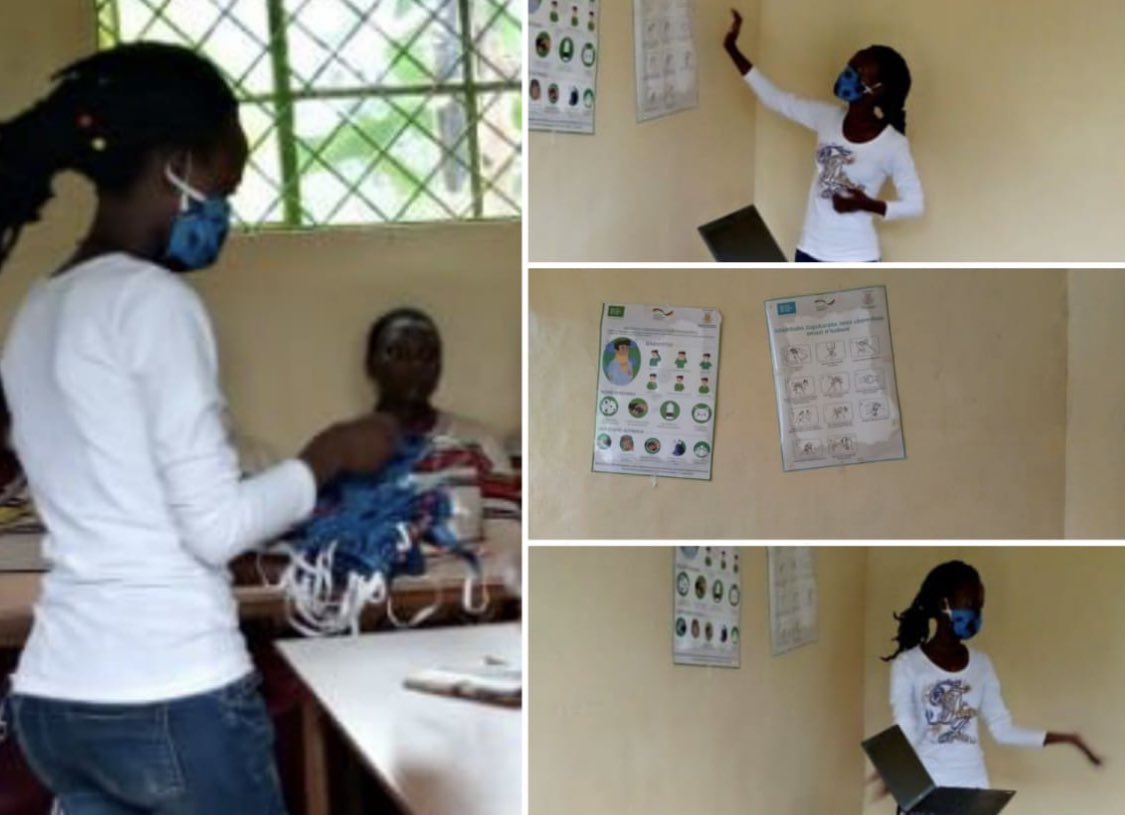 #MCFScholars kicked off the annual #ServiceDay this week! This year, Scholars will deliver COVID-19 awareness sessions in their home countries. First stop was Burundi 🇧🇮. Scholar Godiolla Akimana visited a school in her village, talked about the pandemic and distributed masks.