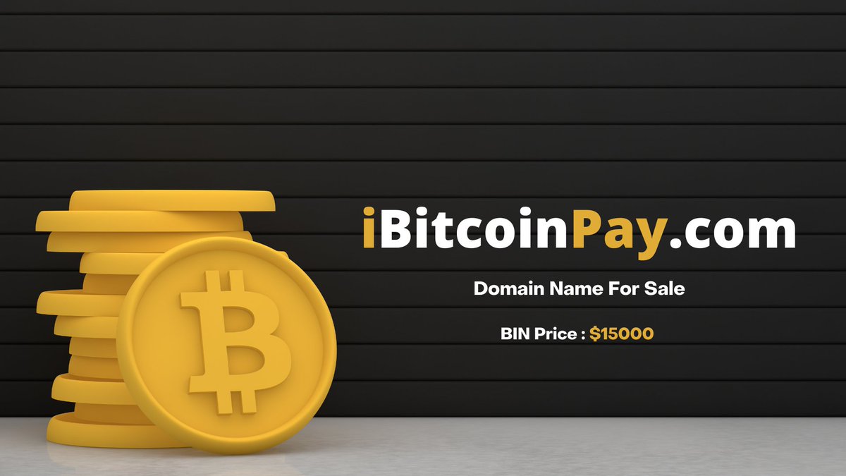 domains_perfect's tweet photo. https://t.co/m2Oo8hoH9I
Premium #domainname #forsale @Undeveloped
#Bitcoin #bitcoinnews @confirmoltd #Bitcoinpay #BTC @bitcoinnews @BitcoinMagazine @BTCcheck @bitcoinzay @TrustWalletApp #ltcpay #litepay #Crypto #cryptocurrency #cryptopay #blockchain #BTCpay @finallyx #fintech https://t.co/iFAmmLGs2X