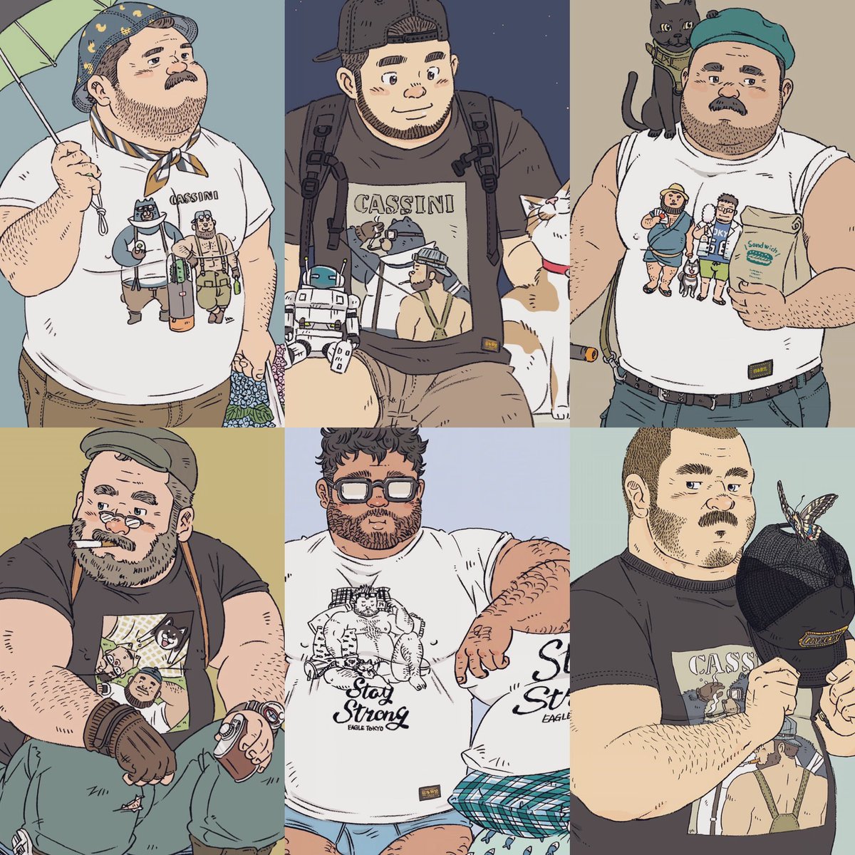 犬義 これまでtシャツ発売に合わせて描いてきた着用イラストたち 今回も描かなければと思いつつまだ着手できていない 犬義 これまでtシャツ発売に合わせて描いてきた着用イラストたち 今回も描かなければと思いつつまだ着手できていない