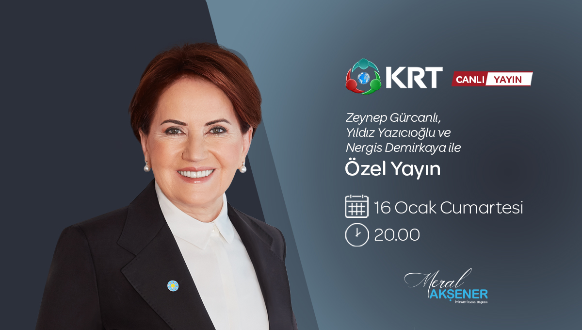 🗓️ 16 Ocak Cumartesi (bugün)
🕗 20.00'de
📺 KRT TV ekranlarında

Zeynep Gürcanlı, Yıldız Yazıcıoğlu ve Nergis Demirkaya'nın sorularını yanıtlayacağım.

İlgilenen herkesi ekran başına bekliyorum...☀️