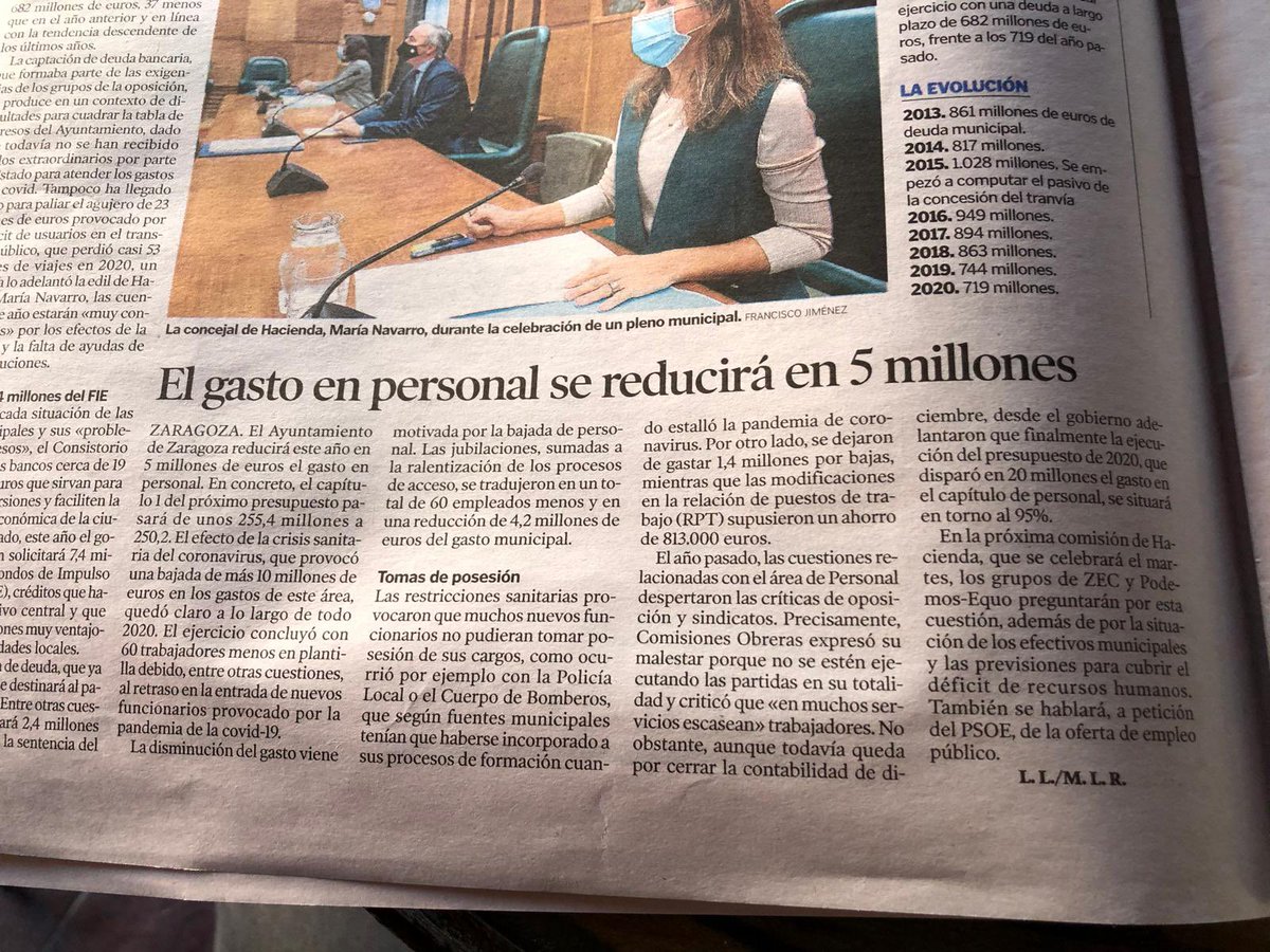 ccoozaragoza's tweet photo. La derecha cuando llega al poder sólo sabe recortar y privatizar. No saben gestionar.En diciembre decíamos que les sobraban 17 M€ .Ahora recortan 5 en 2021. La plantilla municipal sufrirá pero le afectará más a la ciudadanía. #PPYCsSoloSabenRecortar
#PeligraLoPublico https://t.co/nQFiFXmsp7