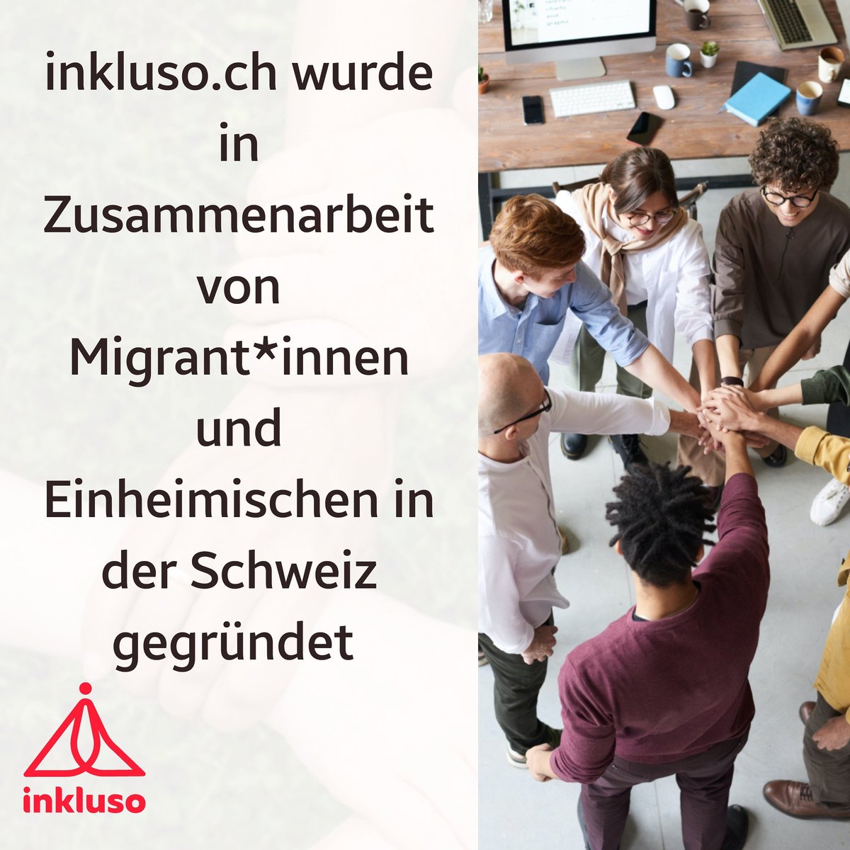 Wir setzen uns für soziale Inklusion ein und bieten mit unserer Webseite inkluso.ch eine Plattform, auf der sich Flüchtlinge, MigrantInnen und SchweizerInnen austauschen und einander helfen können
Mehr Infos auf inkluso.ch
#inkluso #refugees #schweiz