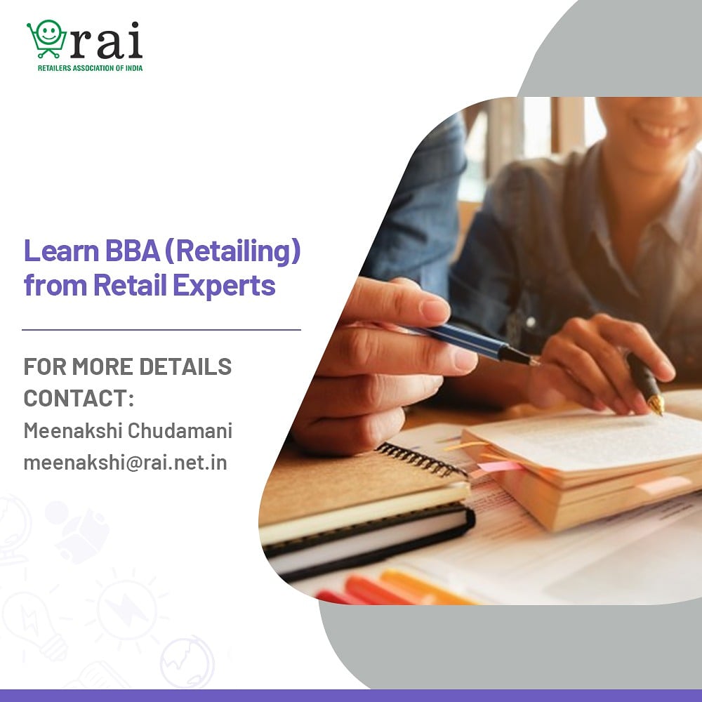rai_india's tweet photo. BBA in Retailing is a 3-year graduation course in Retail Management. The programme will help the students to acquire functional retail knowledge and applied aspects of retail management.
Click here for more details : https://t.co/F4Gbcsk1CC
#RetailLearning https://t.co/2hEUYZqkqE