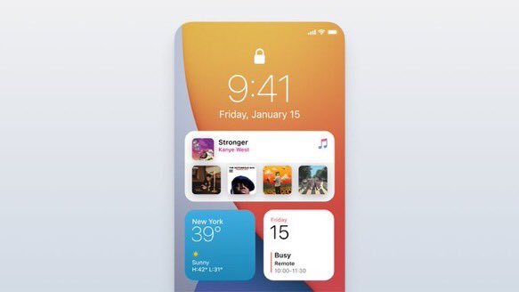 Apple__Doc's tweet photo. What if we had widgets on the lock screen? 🤔🤔
#apple #iphone #ipad #iOS14 #ios15 https://t.co/1EWLMEGg1y