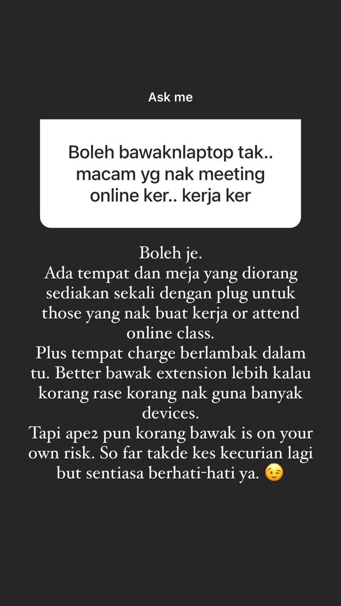 Packing tips dan barang yang disediakan oleh pihak PKRC. Bawak la yang penting korang selesa. Sentiasa jaga barang sendiri. 
