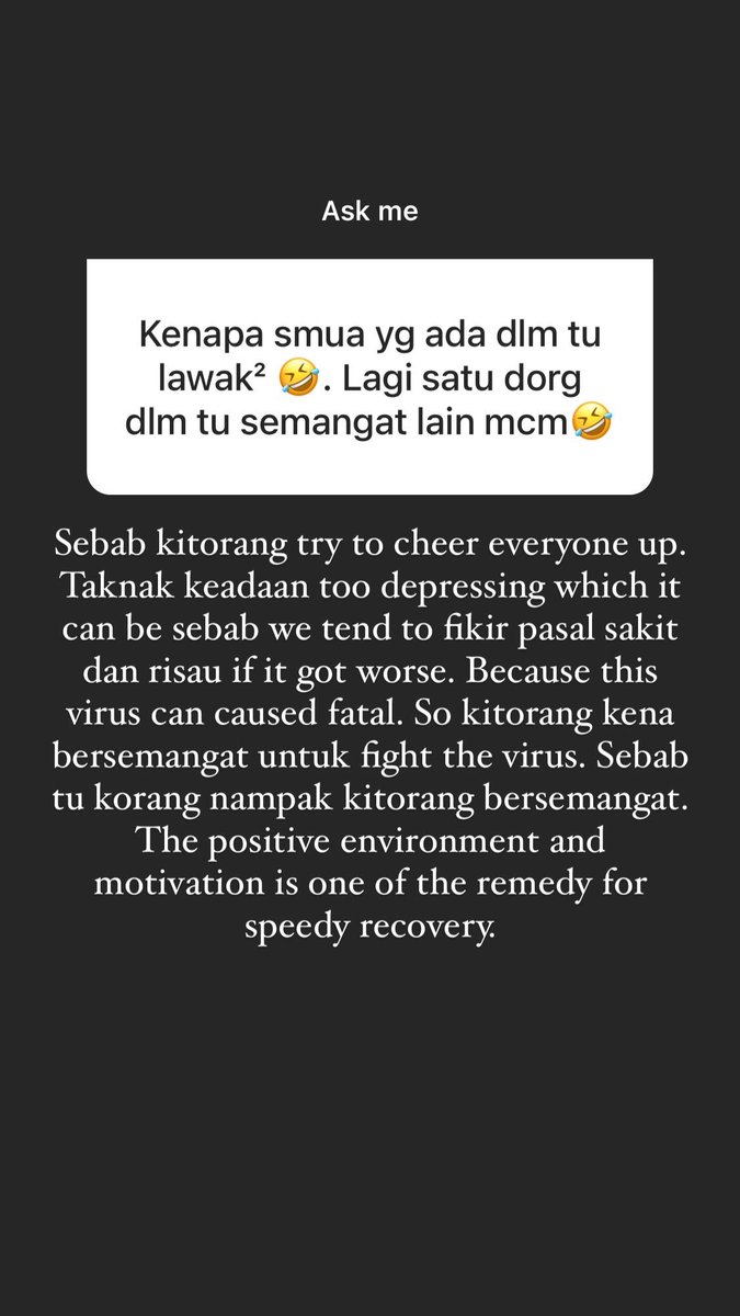 Korang nampak semua yang happy kat socmed. Tapi ape yang kami rasa dan lalui, takkan nak tunjuk kesedihan kat semua orang kan? Kena positive untuk hadapi dugaan ni.