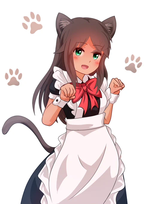 猫カフェだと思ったら猫耳メイド喫茶だった!
「お帰りなさいにゃん♪」
そこの店員はまさかのシタラちゃんで……??
#アリスギアお絵かき 