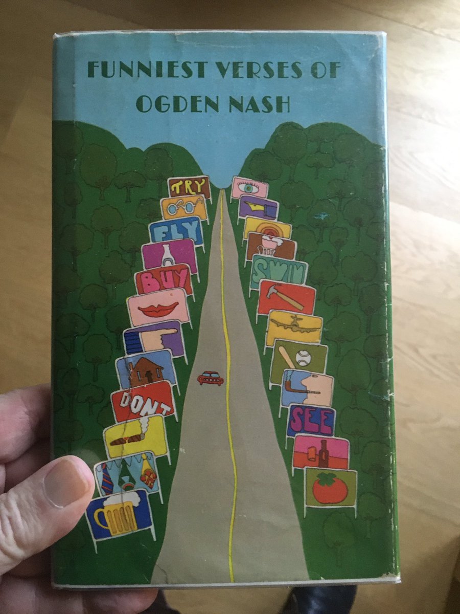 mooseandmouse's tweet photo. Today’s #DailyPoemPicture and it’s words by #OgdenNash and groovy pictures by Seymour Chwast from 1968. #SwymourChwast #Pushpin #psychedelic #poetrycommunity https://t.co/7ILlvTcTvd