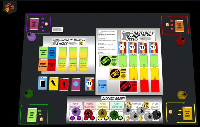 InGameUK_2097's tweet photo. It's our first outing of #PlaytestBroadCast tonight! As we play the REVAMP of Dastardly Deeds on #TableTopia this is a game designed by Chris Manley and we're excited to see the new updates! Join us on #Twitch #FacebookLive and #Youtube 7.30GMT 
~
#BoardGames #Online #PlayGames https://t.co/1NWgmvlWJ6